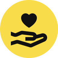 icon of hand supporting others